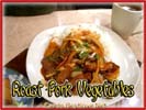 Chinese Food Best Love Roast Pork Vegetables