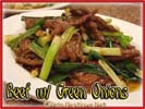 Chinese Food Best Love Beef with Green Onions