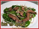 Chinese Food Best Love Beef w/ Spinach