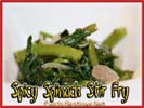 Chinese Food Best Love Spicy Spinach Stir Fry